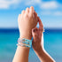 Saule bleu | Argent sterling 925 | Enveloppe en verre Firefly